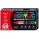 Akrilfilc 60 darabos ecsetes - 8101-60