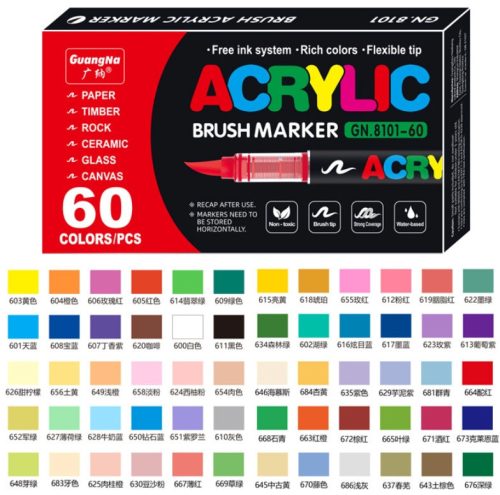 Akrilfilc 60 darabos ecsetes - 8101-60