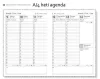 Heti agenda A/4 Szekszárd, BALACRON 2027 - 4 színben