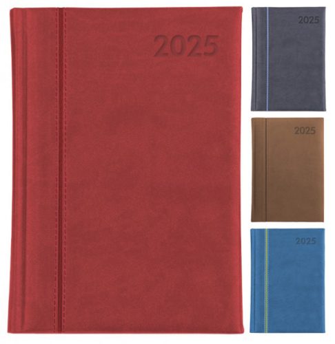 Heti agenda A4 Premium 2025 - vegyes színekben