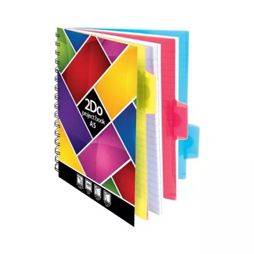29- Project book A/5 színregiszteres, spirálos - HL001