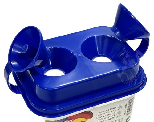 Ecsetmosó pohár két rekeszes - 18904