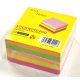12- Öntapadós jegyzettömb neon 76x76mm 400 lap - JT3-400