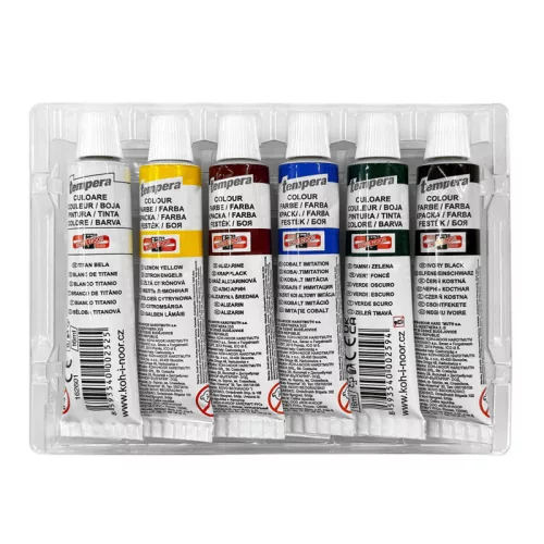 Tempera tubusos Koh-I-Noor 6 x 16 ml.
