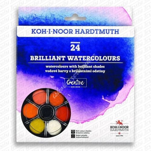Koh-I-Noor vízfesték akvarell Brillant Anilinky 24 darabos