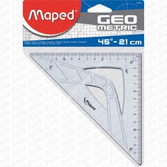   Maped háromszög műanyag vonalzó, "Geometric" 45°, 26 cm