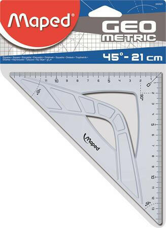 Maped háromszög műanyag vonalzó, "Geometric" 45°