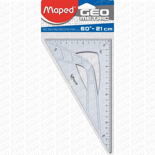 Maped háromszög műanyag vonalzó, "Geometric" 60°, 26 cm