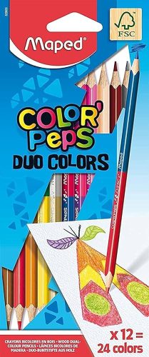 Maped Duo kétvégű színes ceruza (12db)