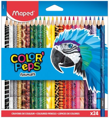 Maped Animals háromszögletű színes ceruza (24db)