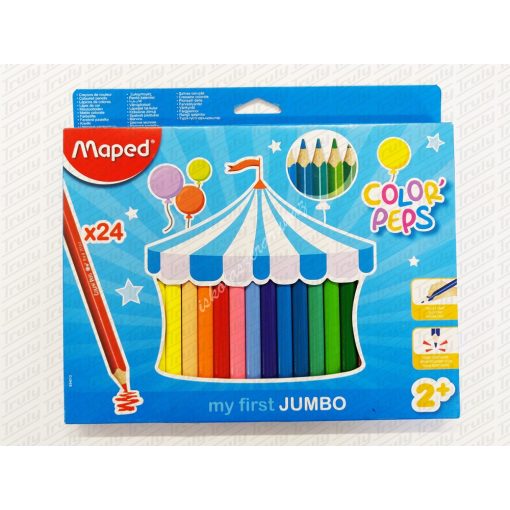 Maped Maxi színes ceruza, 24es háromszögletű