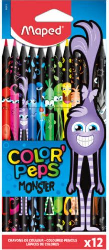 Maped Monster színes háromszögletű ceruza (12db)  - 862612
