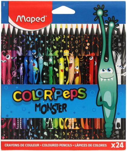 Maped Monster háromszögletű színes ceruza (24db) - 862624