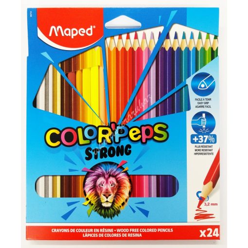 Maped színes ceruza 24 darabos Strong