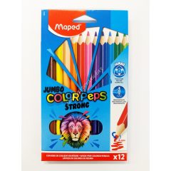 Maped színes ceruza 12 darabos Maxi Strong