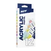 MFP tubusos akrilfesték 12 x 12 ml (pasztell + metál) - 6300392