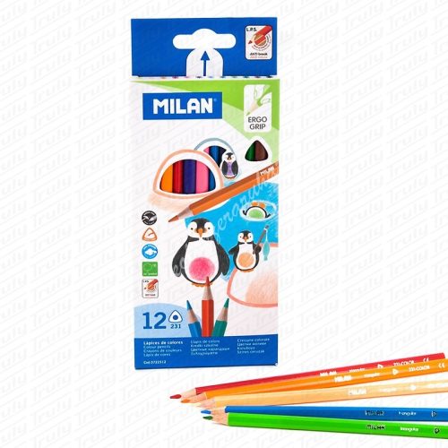 Milan háromszögletű színes ceruza készlet (12db)