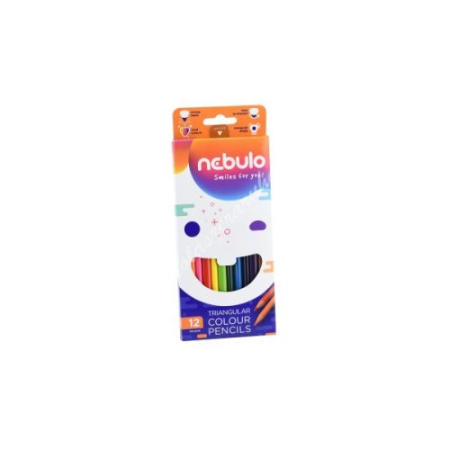 Nebulo háromszögletű színes ceruza (12db) - NSZC-TR-12
