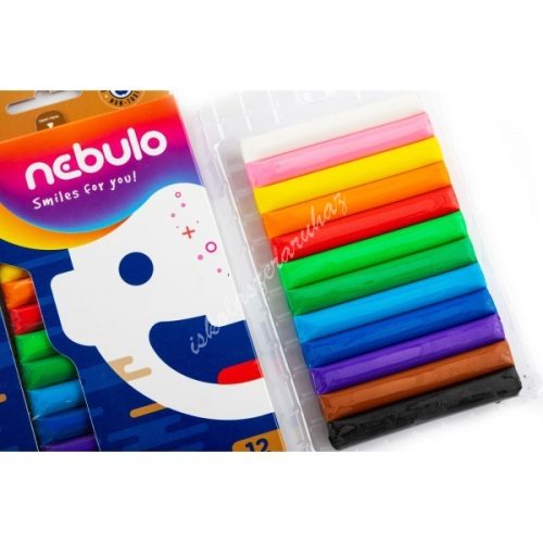 Gyurma Nebulo 12 darabos  színes 200 gr. - NSZGY-12-200