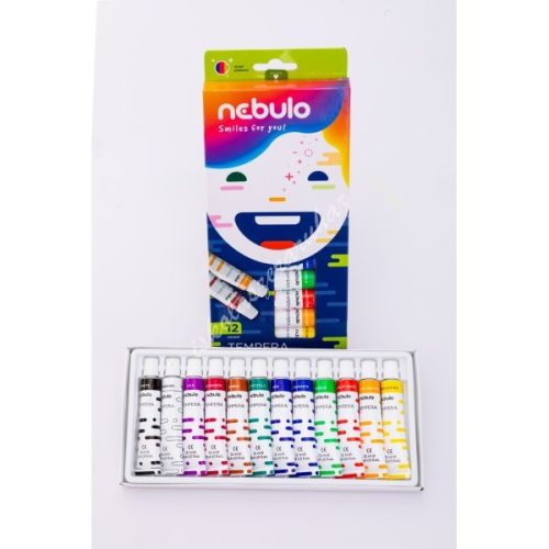 Nebulo tubusos tempera készlet 12x12ml NTF-12-12