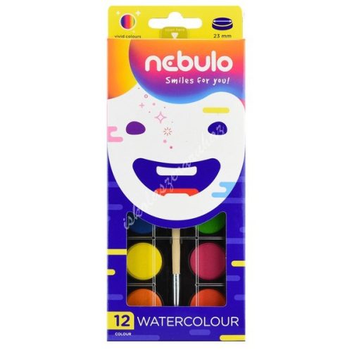 Nebulo vízfesték 12-es kisgombos NVF-12-23