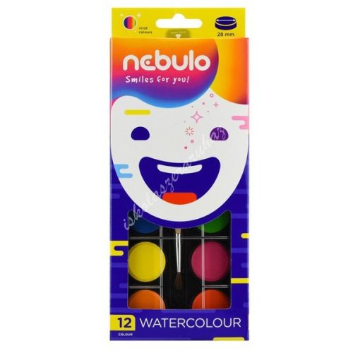 Nebulo vízfesték 12-es nagygombos NVF-12-28