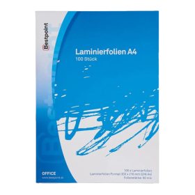 Lamináló fólia A/4 80 mikronos, 100 darabos