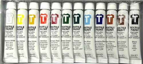 Textilfesték ART Rangers tubusos 12 x 12 ml - 12012A