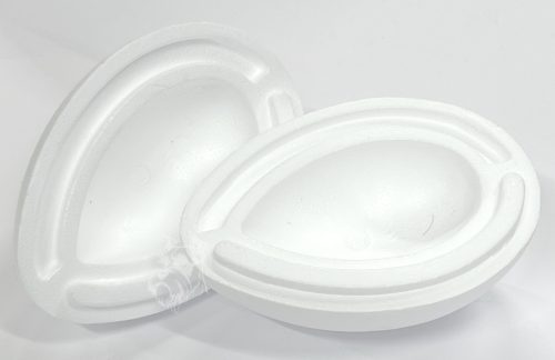 Polisztirol tojás 15 cm-es kétrészes - 1329