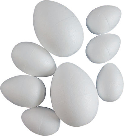 Polisztirol tojás 8 cm-es (20 db/csomag) - 206