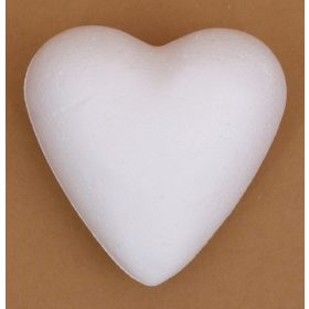 Polisztirol szív 7 cm (10db/csomag) - 2232