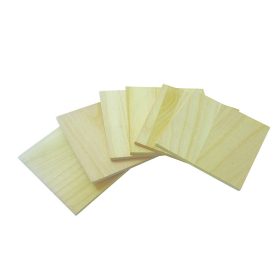 Fa poháralátét négyszög, 10x10 cm (6 db/csomag) - 25332