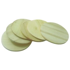 Fa poháralátét kerek 10 cm (6 db/csomag) - 25333