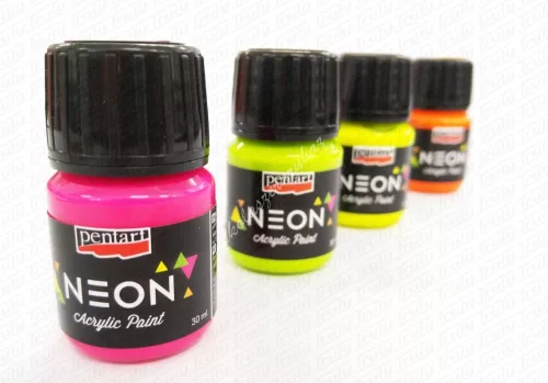 Pentart akrilfesték 30 ml (neon) - 4 színben