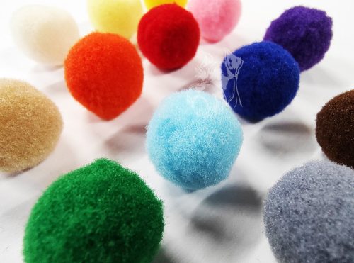 Pentart zsenília pompon 2 cm - 100 darabos