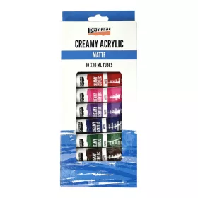   Akrilfesték Pentart krémes, tubusos Matt 10 x 16 ml. - 45111