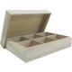 Fa teafilter tartó 6 rekeszes 24 x 16 x 7,5 cm - 5871