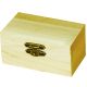 Fa minidoboz, kincsesláda 9 x 4,7 x 5,5 cm - 5887