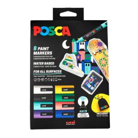 Dekormarker Uni Posca PC-5M - 8 darabos POUCH