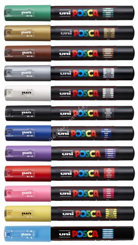 Dekormarker Uni Posca PC-1M - 14 színben