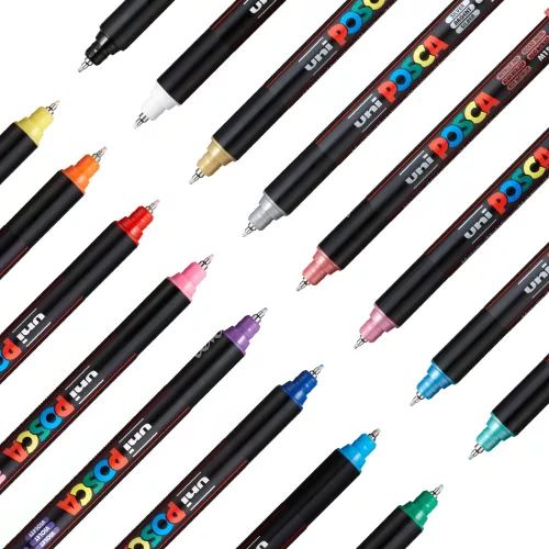 Dekormarker Uni Posca PC-1MR tűhegyű - 22 színben