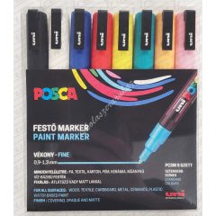 Dekormarker Uni Posca PC-3M 8 darabos 