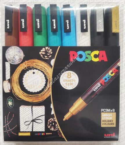 Dekormarker Uni Posca PC-3M készlet 8 darabos CH