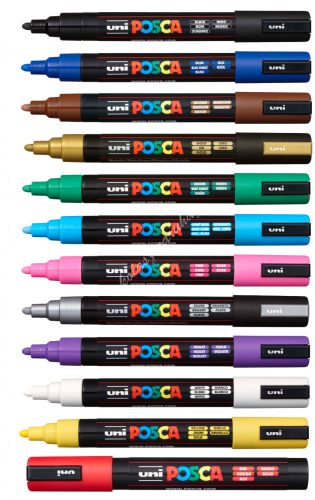 Dekormarker Uni Posca PC-5M - 37 színben