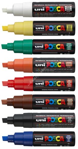 Dekormarker Uni Posca PC-8K - 9 színben