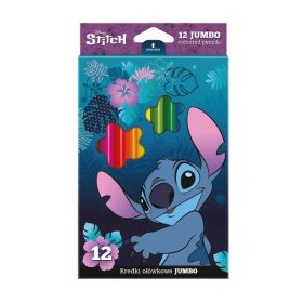 Színes ceruza Stitch 12 darabos háromszög Jumbo - 54816