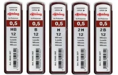 0,5 pixbél Rotring Tikky HB, B, 2B