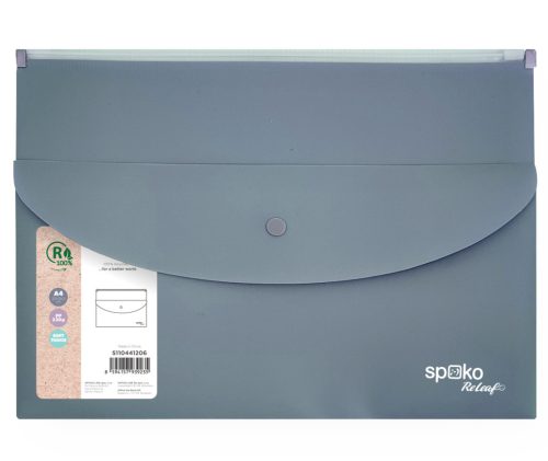 Irattartó tasak Spoko A4 ReLeaf cipzárral és tasakkal - 3 színben