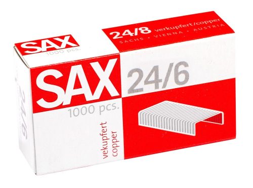 13- Tűzőkapocs SAX 24/6 Réz
