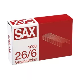 13- Tűzőkapocs SAX 26/6 Cink